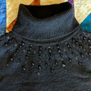 Embellished turtleneck